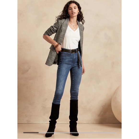 NWOT Banana Republic High-Rise Skinny Jean - Picture 2 of 5